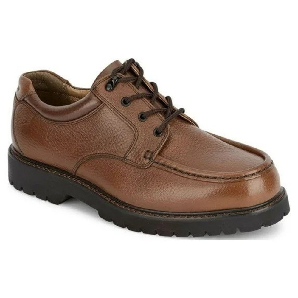 Dockers Mens Glacier Brown Synthetic Leather Rugged Casual Oxford Shoe 13W
